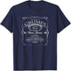 GRUMPA Vintage Weathered Whiskey Label Design T-Shirt - T-Shirt | Navy