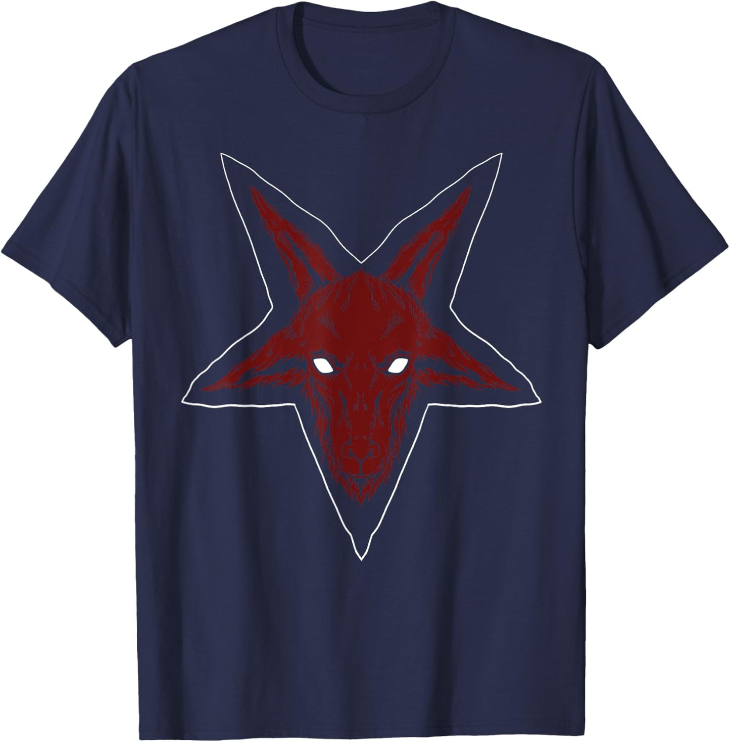 Baphomet Pentagram Lucifer Sigil Occult Satanic T-Shirt - T-Shirt | Navy