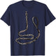 BDSM Collar Leash | Naughty Kinky Sub Slave Devotion T-Shirt - T-Shirt | Navy