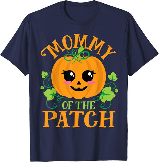 Mommy Pumpkin of the Patch Matching Family Set Mom Halloween T-Shirt - T-Shirt | Navy