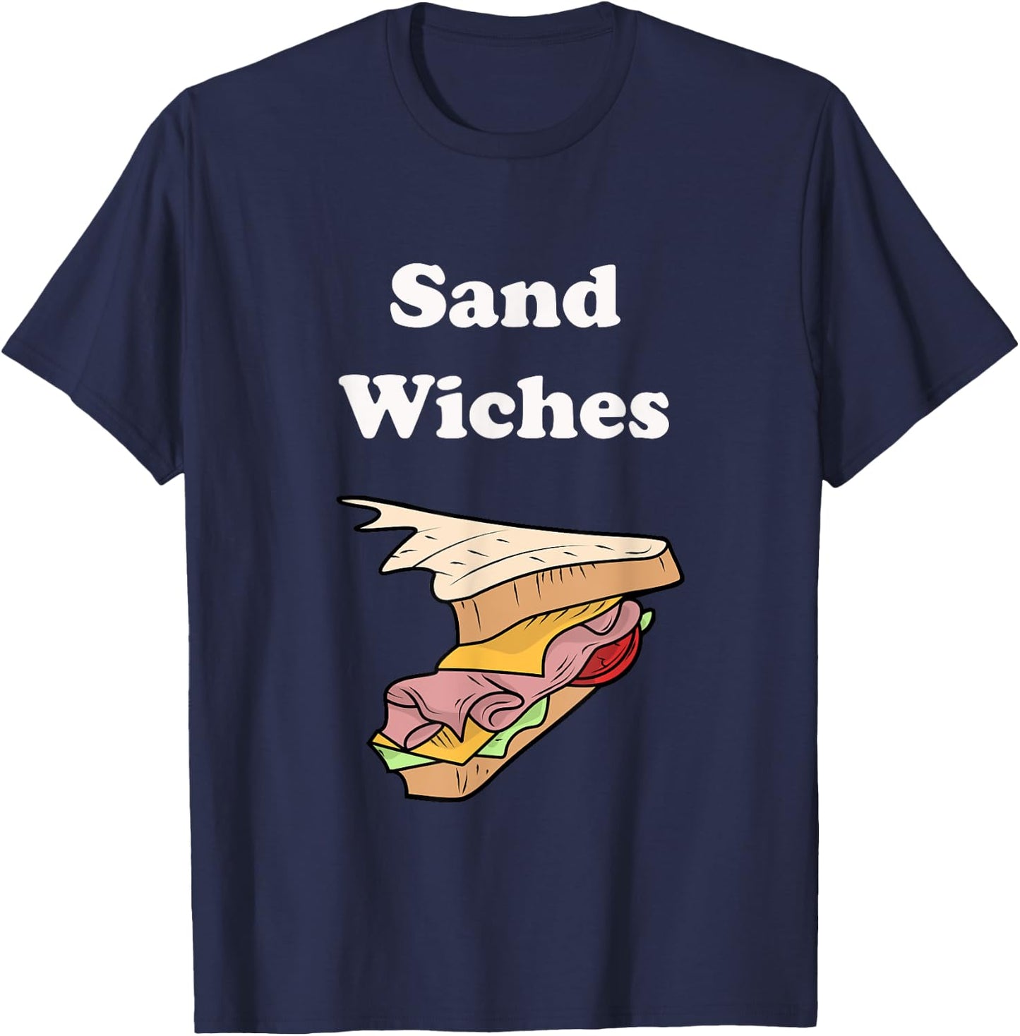 We Finish Each Other's Sandwiches Funny Food T-Shirt - T-Shirt | Navy