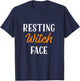 Resting Witch Face Cool Funny Halloween T Shirt T-Shirt - T-Shirt | Navy