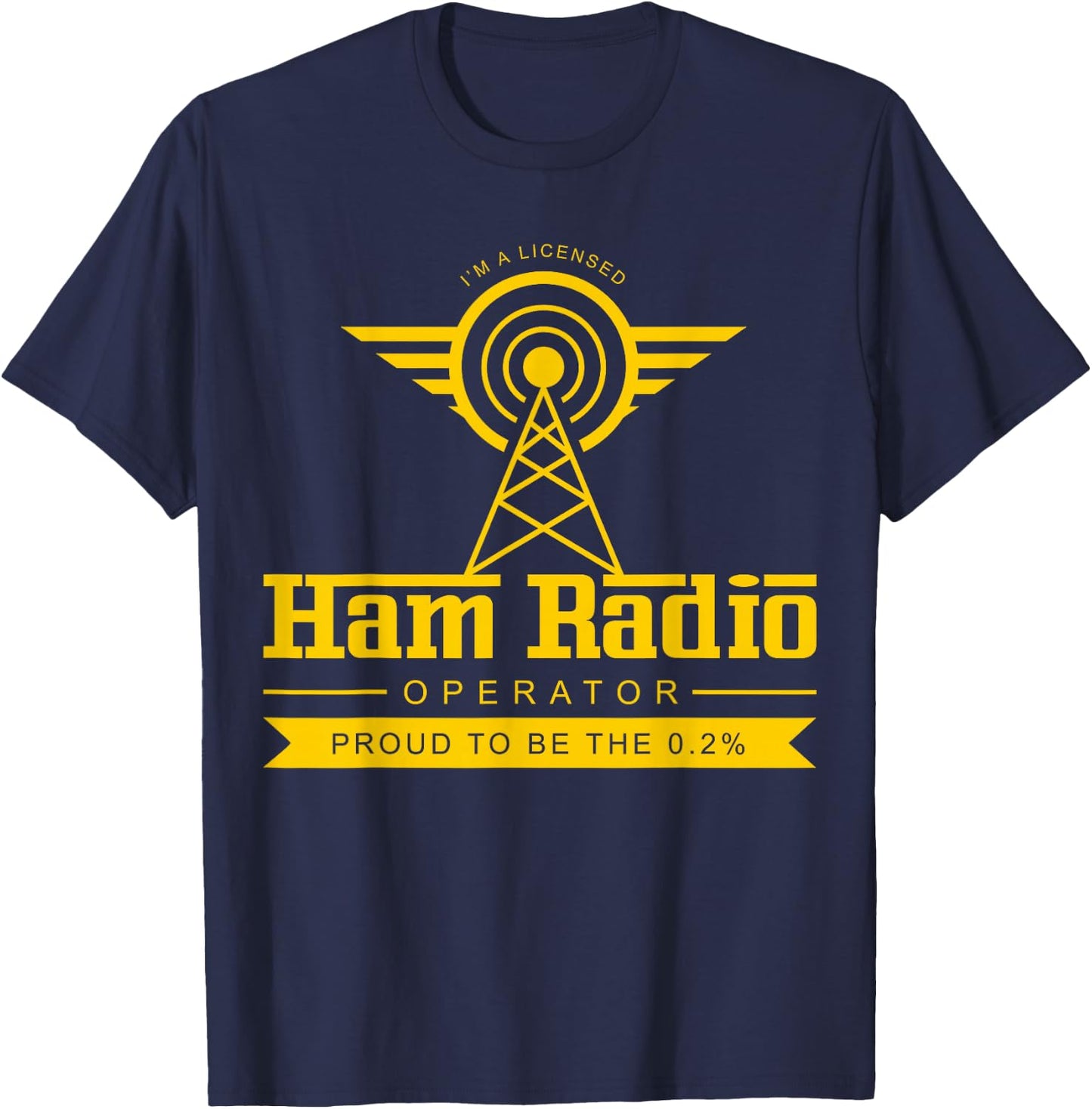 Ham Radio Operator Shirt | Cute Amateur Administrator Gift T-Shirt - T-Shirt | Navy