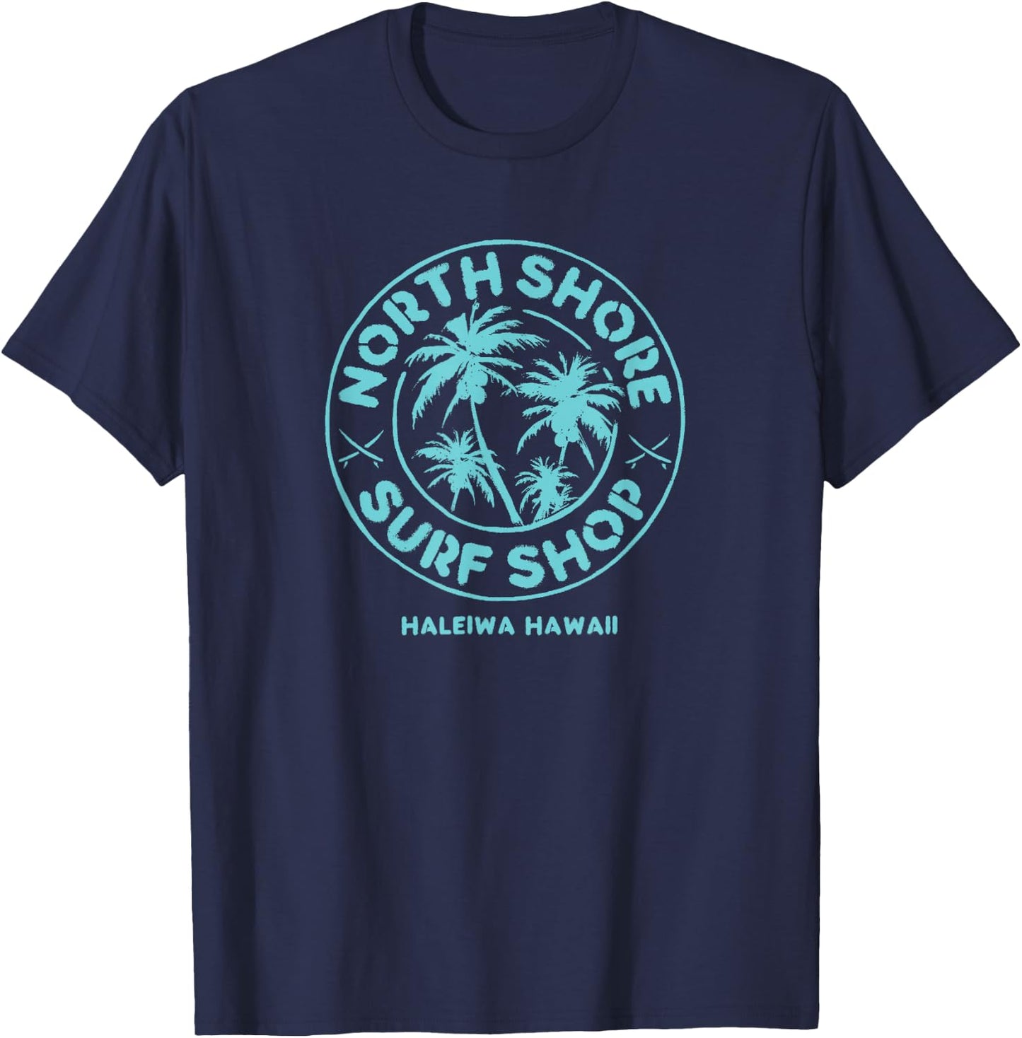 Retro North Shore Surf Haleiwa T-Shirt - T-Shirt | Navy