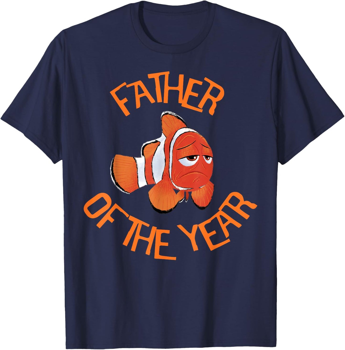 Disney Pixar Finding Dory Marlin Father Of The Year Logo T-Shirt - T-Shirt | Navy