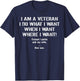 I'm A Veteran I Do What I Want I Gotta Ask My Wife T-Shirt - T-Shirt | Navy