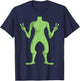 Alien Body Costume Halloween UFO Alien Lover Peace Sign T-Shirt - T-Shirt | Navy