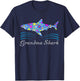 Grandma Shark Shirt - Cute Mother's Day Gift Grandmother T-Shirt - T-Shirt | Navy