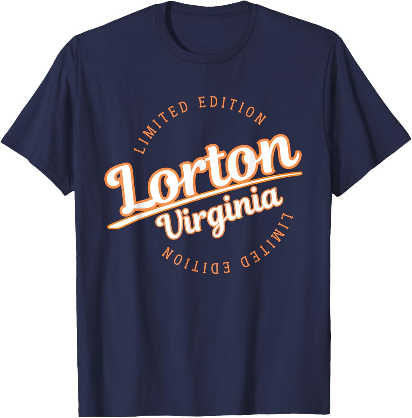 Retro Athletic Lorton VA Apparel T-Shirt - T-Shirt | Navy
