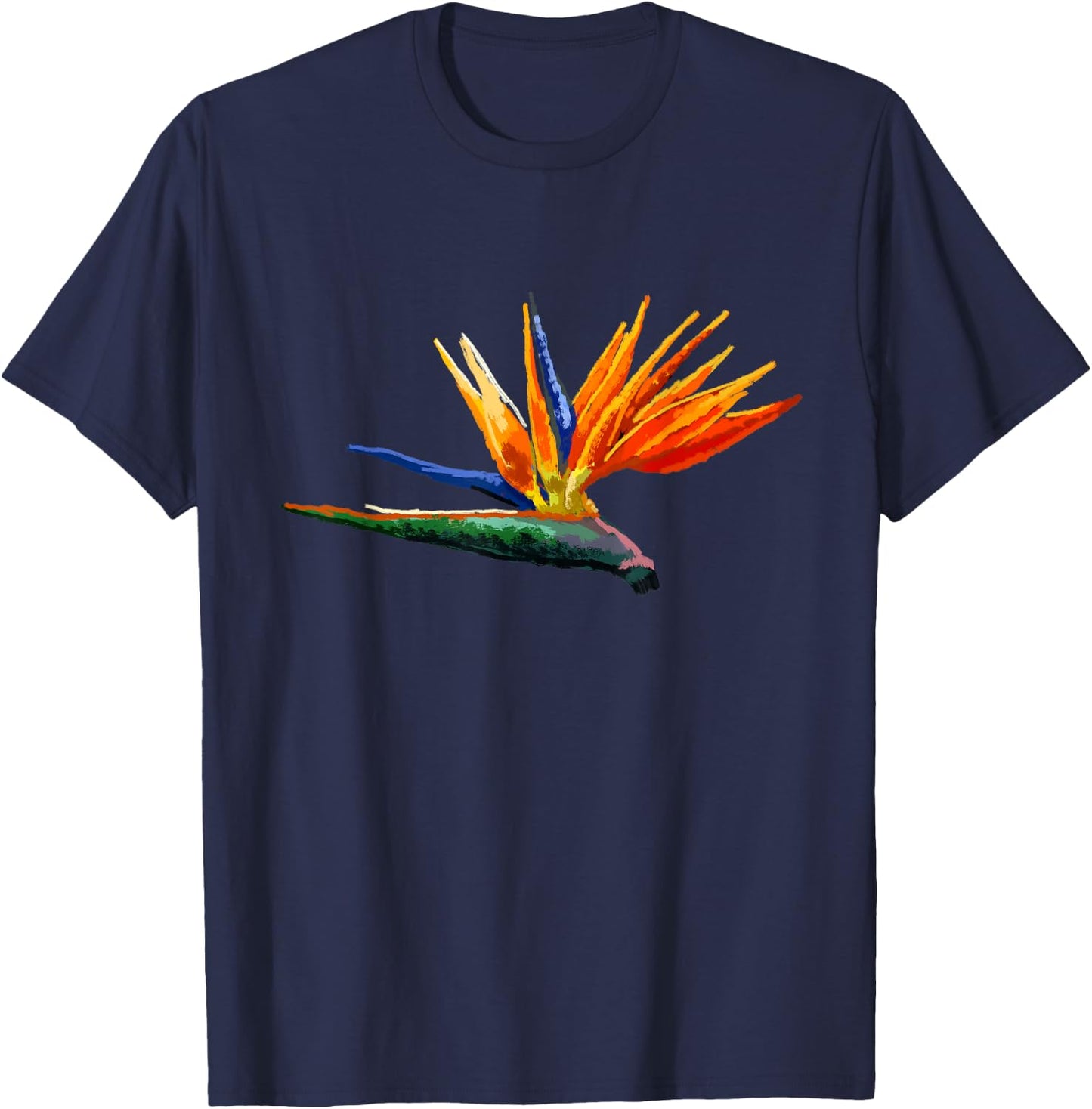 Bird of Paradise Flower T Shirt T-Shirt - T-Shirt | Navy