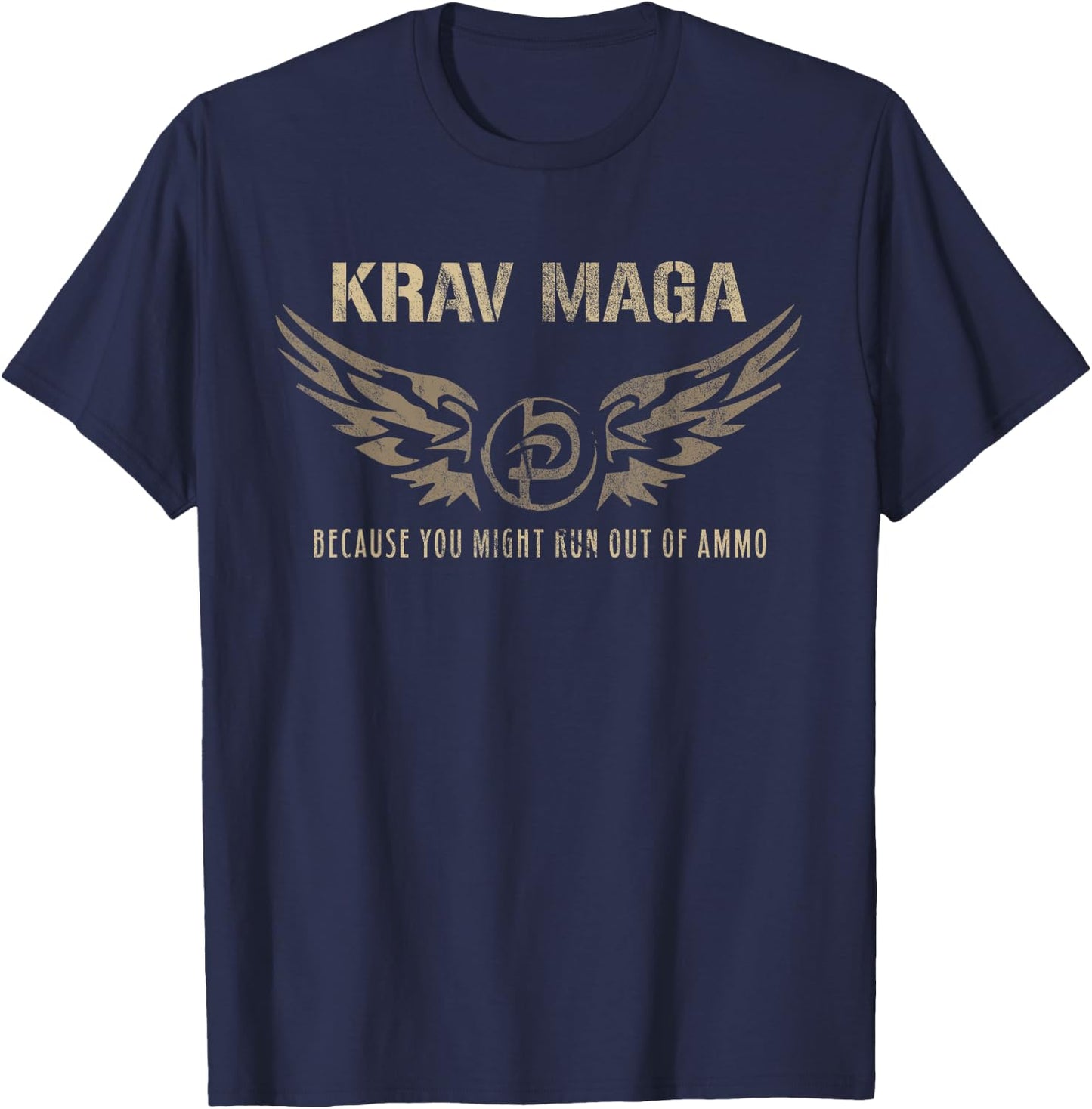 Krav MAGA Israeli Military Close Combat System T-Shirt - T-Shirt | Navy