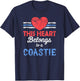 This Heart Belongs to a Coastie U.S. Coastguard Military T-Shirt - T-Shirt | Navy