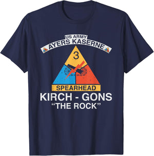 3rd Armored Division Kirch-Gons Rock T-Shirt - T-Shirt | Navy