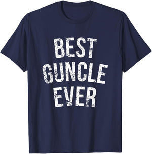 Best Guncle Ever Cute Gay Uncle Gift T-Shirt - T-Shirt | Navy