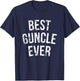 Best Guncle Ever Cute Gay Uncle Gift T-Shirt - T-Shirt | Navy