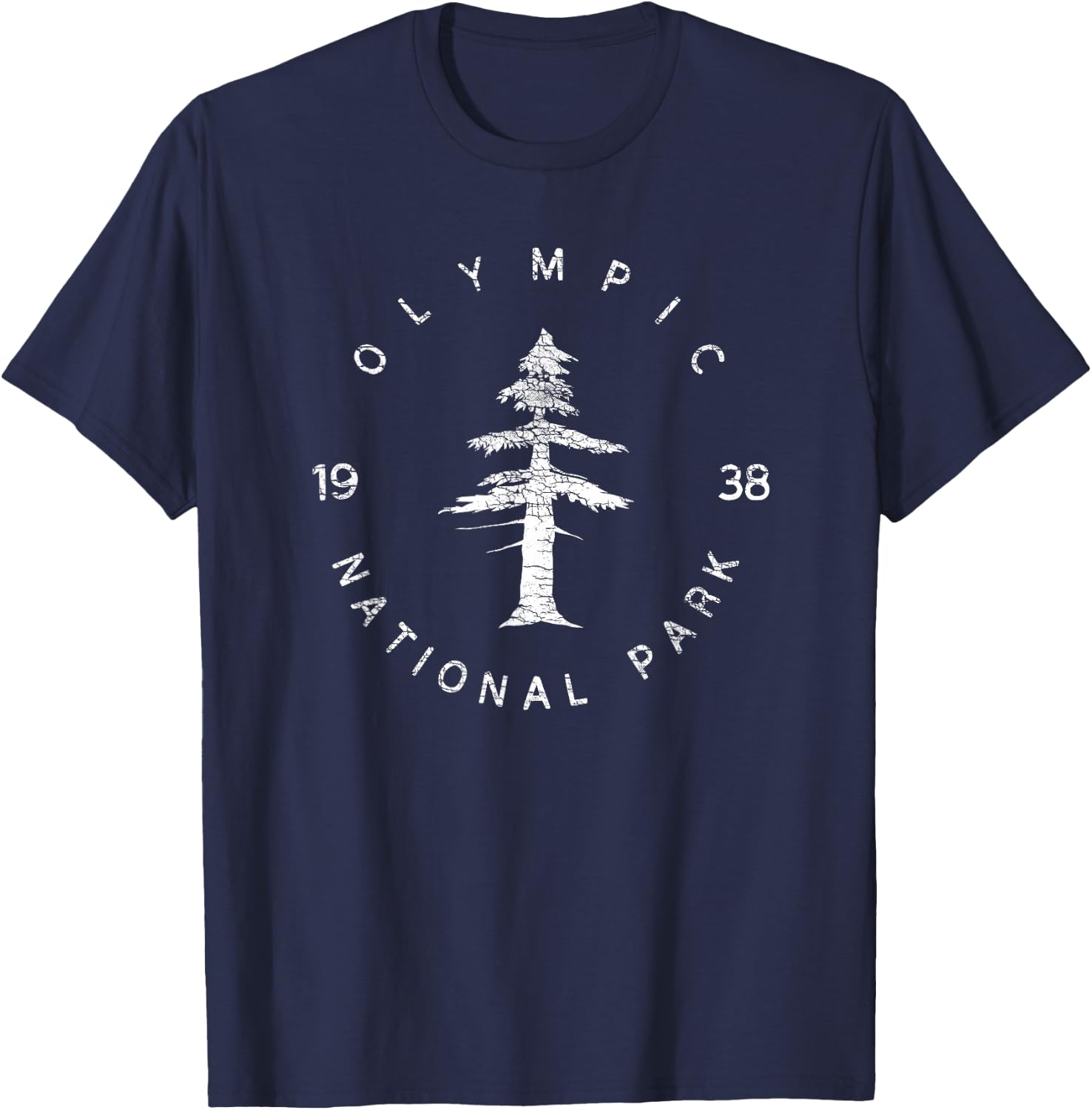 Olympic National Park Souvenir Men or Vintage Design T-Shirt - T-Shirt | Navy