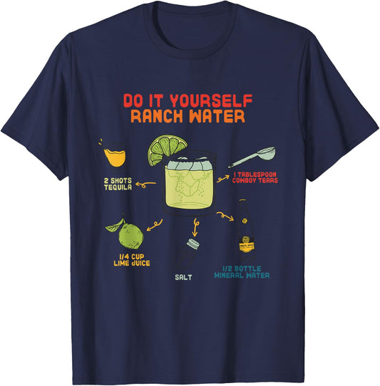 Do It Yourself Ranch Water Magarita T-Shirt - T-Shirt | Navy