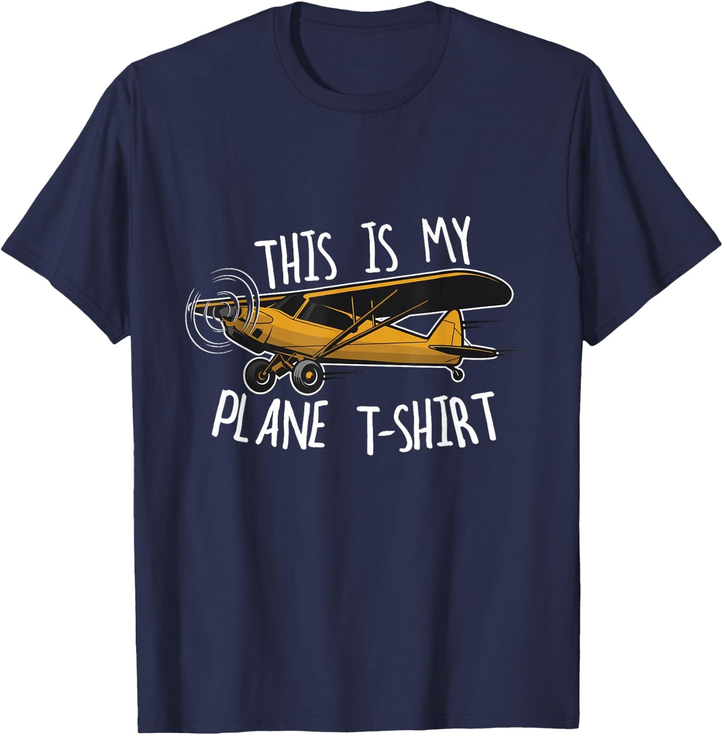 Funny Pilot Airplane This is My Plane T-Shirt - T-Shirt | Navy