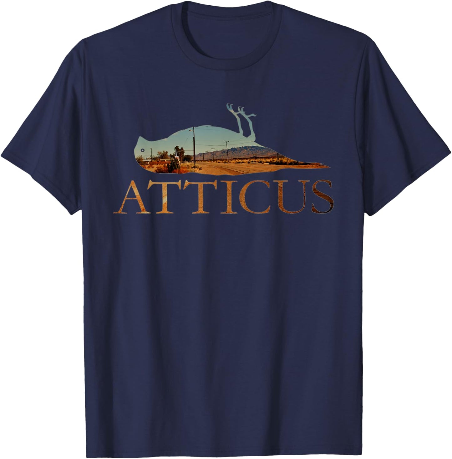 ATTICUS Horizon Bird T Shirt (Photo Print) T-Shirt - T-Shirt | Navy