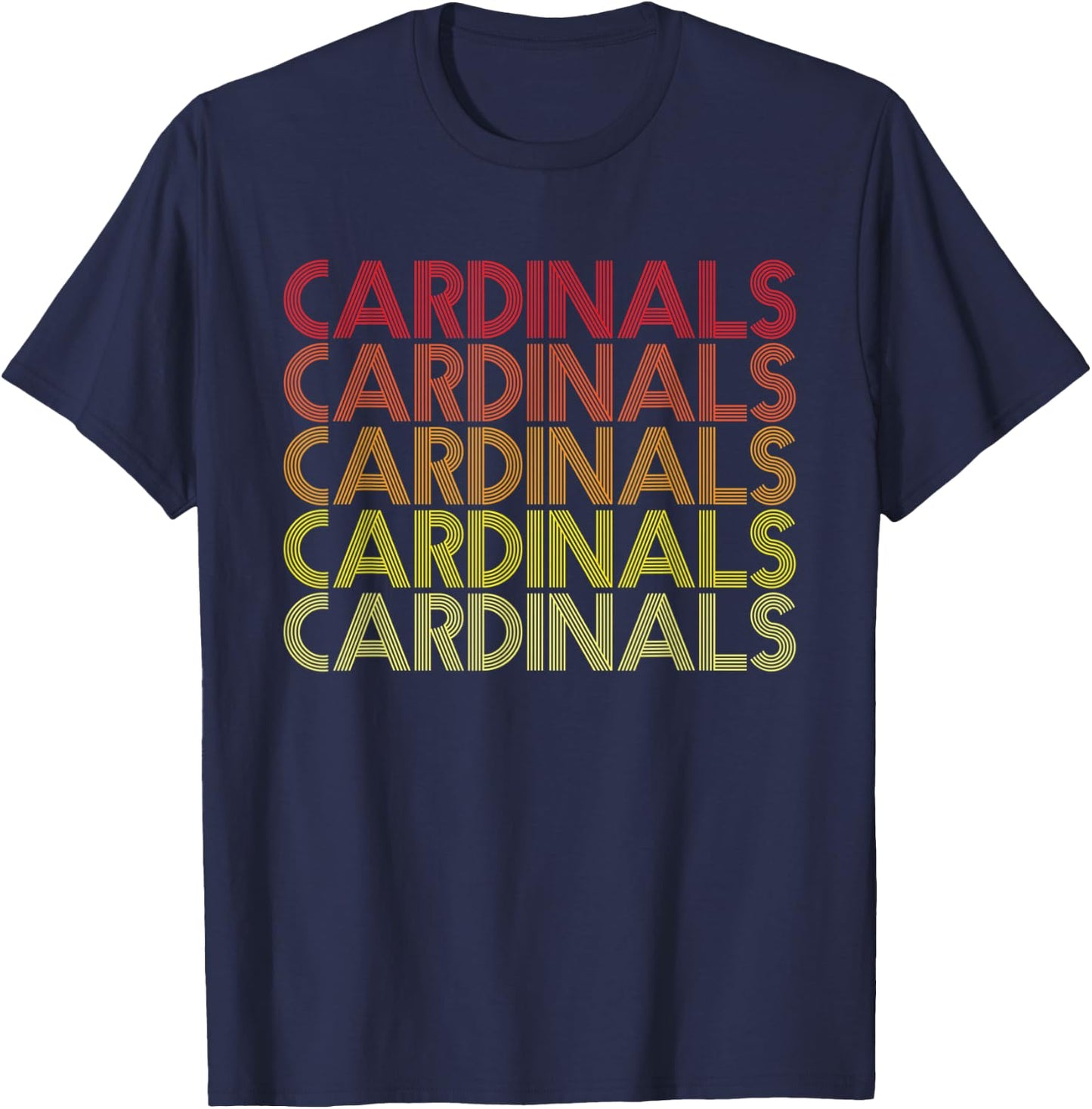 Retro Vintage Cardinals T-Shirt - T-Shirt | Navy