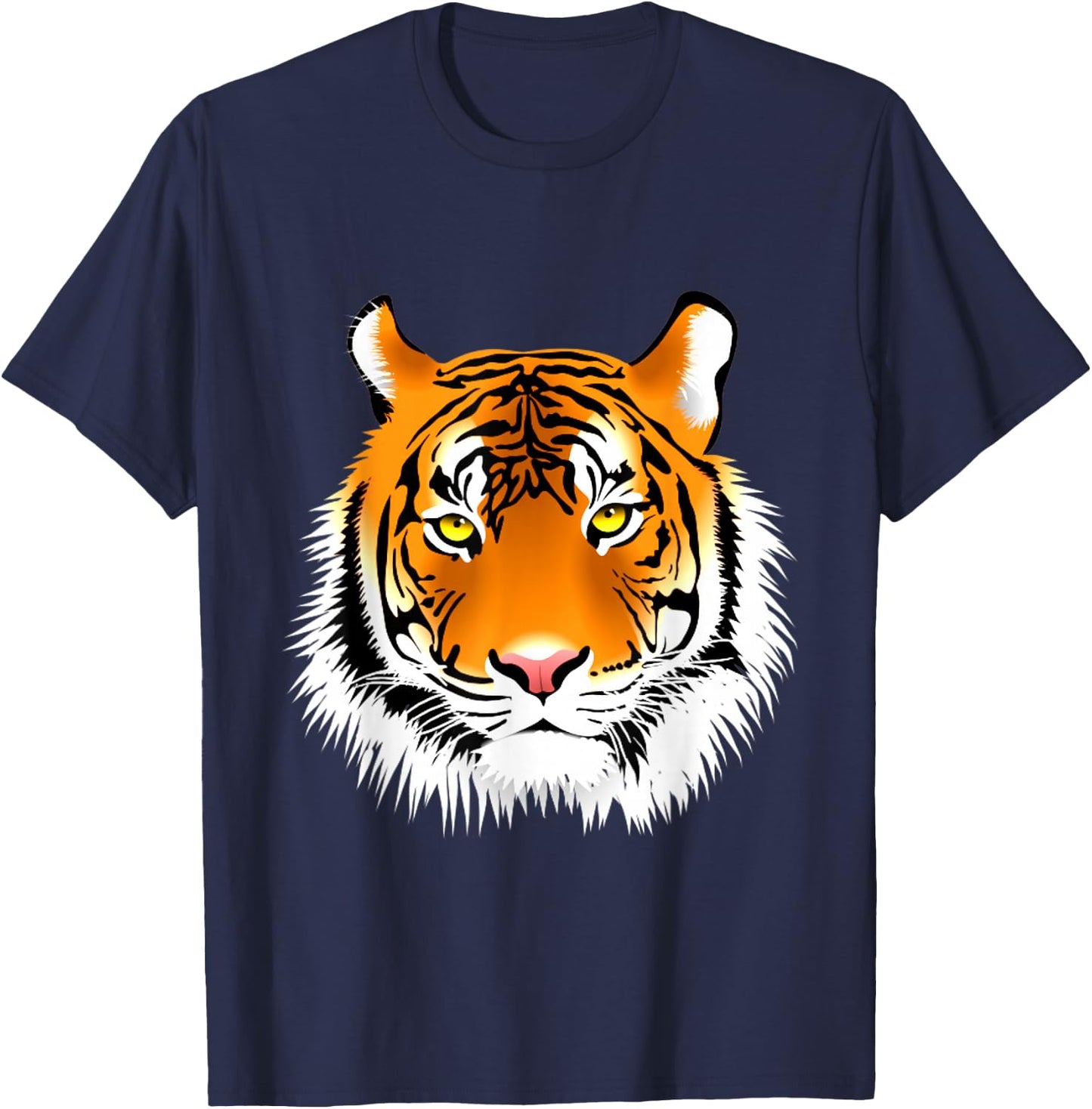 Tiger Head Design , Women, Boys & Girls T-Shirt - T-Shirt | Navy