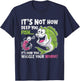 It's Not How Deep You Fish Wiggle Your Worm Funny Fisher Dad T-Shirt - T-Shirt | Navy