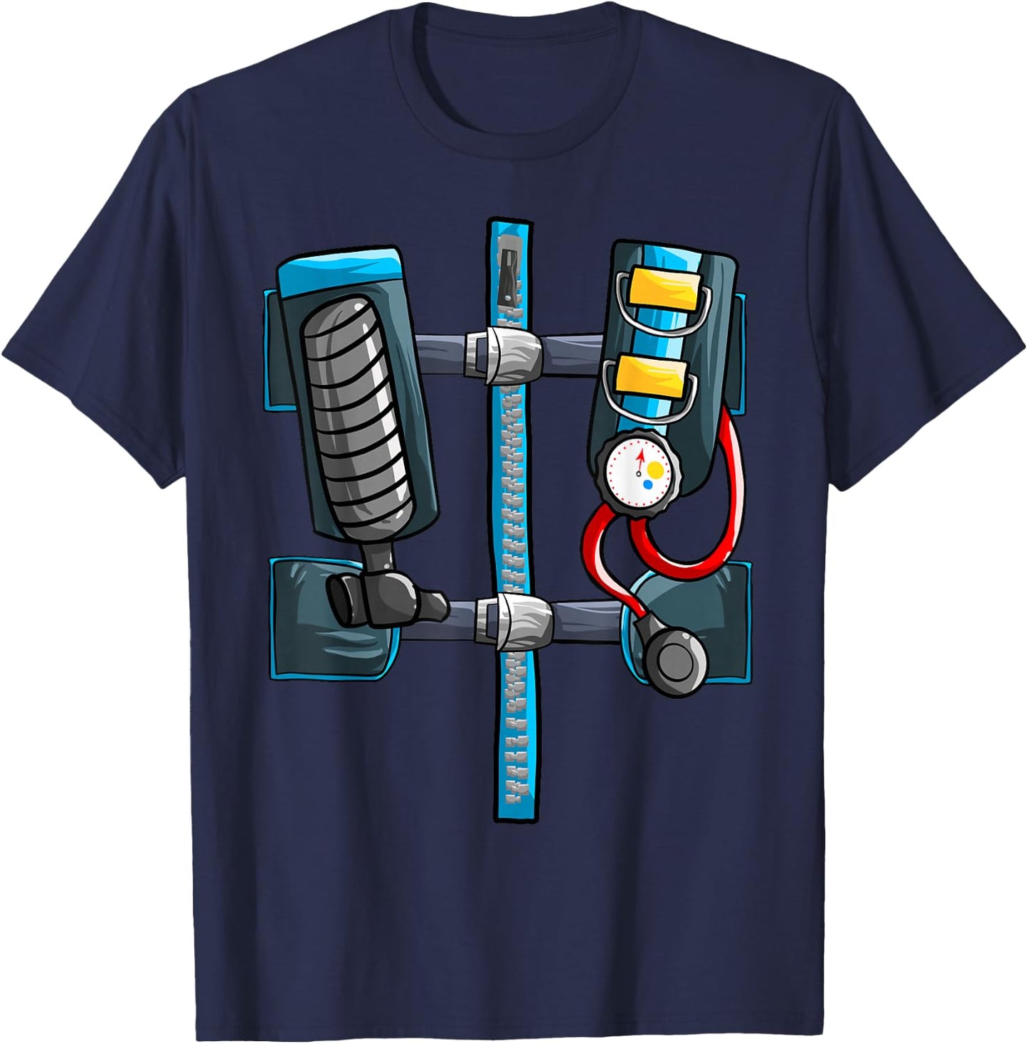 Cool Scuba Diver | Funny Lazy DIY Halloween Costume Gift T-Shirt - T-Shirt | Navy