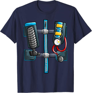 Cool Scuba Diver | Funny Lazy DIY Halloween Costume Gift T-Shirt - T-Shirt | Navy