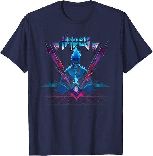 Disney Villains Hades 90s Rock Band T-Shirt - T-Shirt | Navy