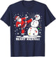 Merry Kickmas Funny Xmas Santa Taekwondo Christmas Judo T-Shirt - T-Shirt | Navy