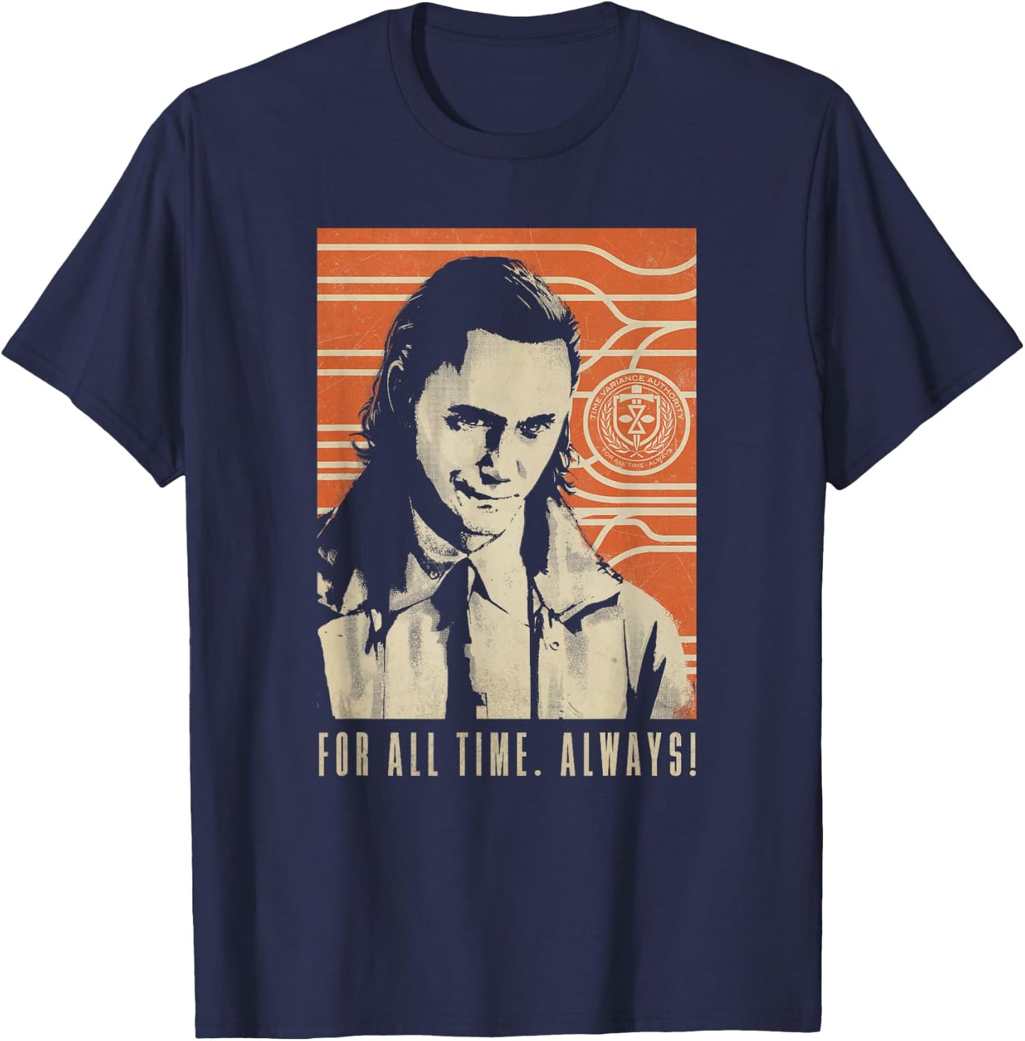 Marvel Loki For All Time Always! T-Shirt - T-Shirt | Navy