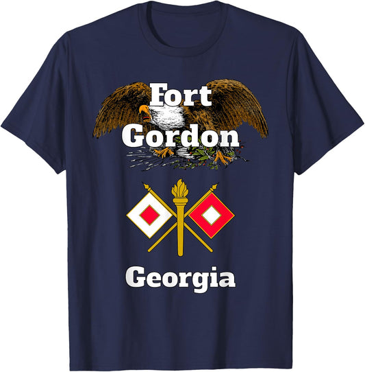 Fort Gordon Signal Branch Military Design design T-Shirt - T-Shirt | Navy