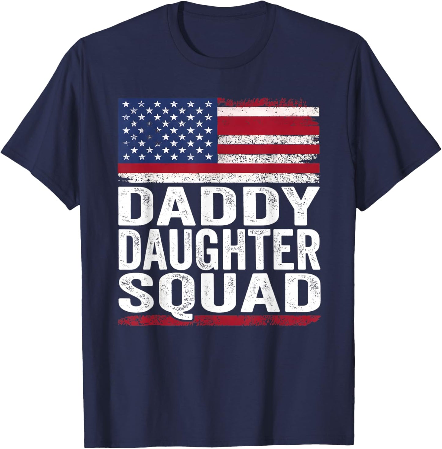 Daddy Daughter Squad Fathers Day Dad and Daughter Matching T-Shirt - T-Shirt | Navy