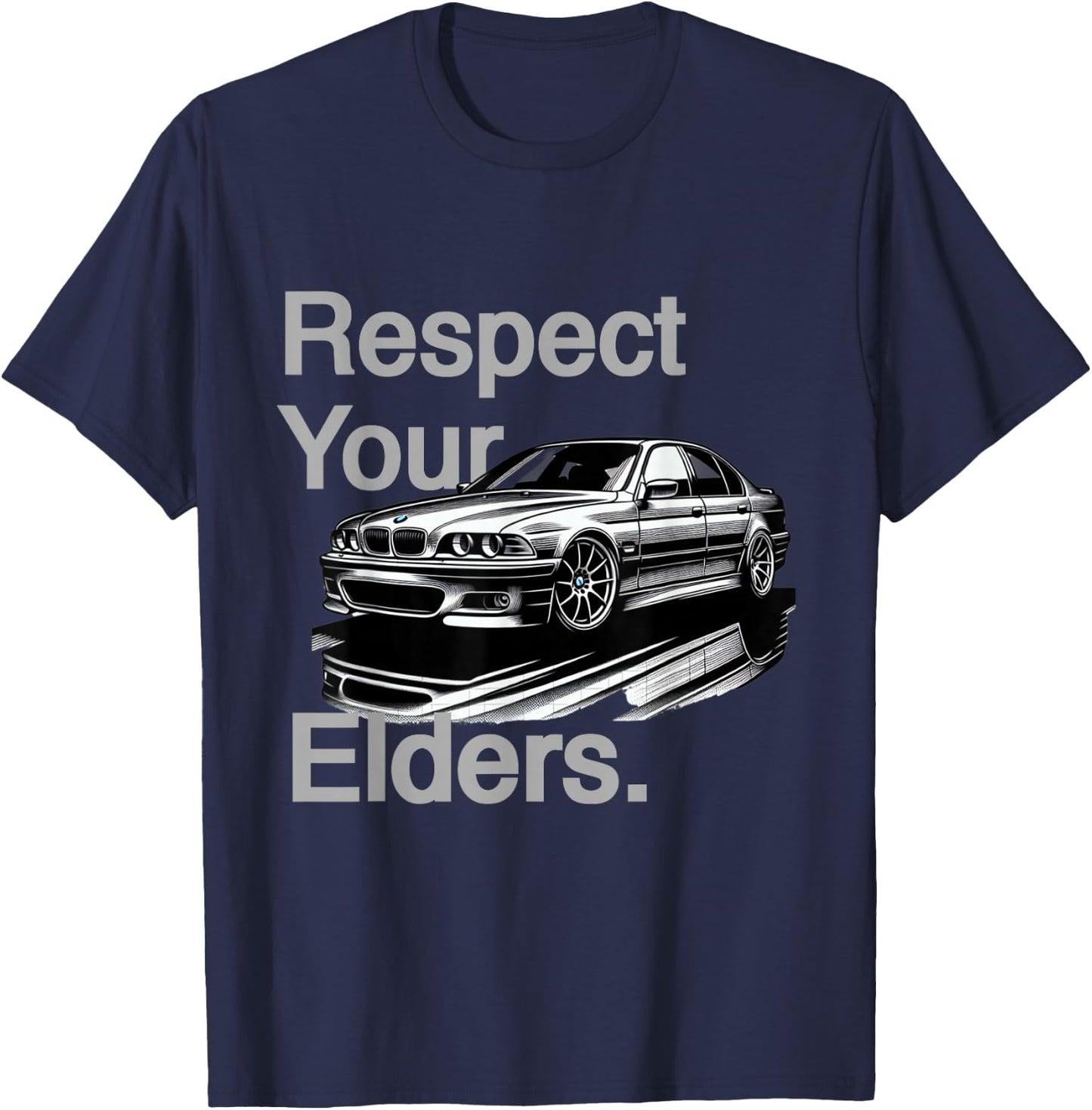 Respect Your Elders Vintage Euro E39 T-Shirt - T-Shirt | Navy