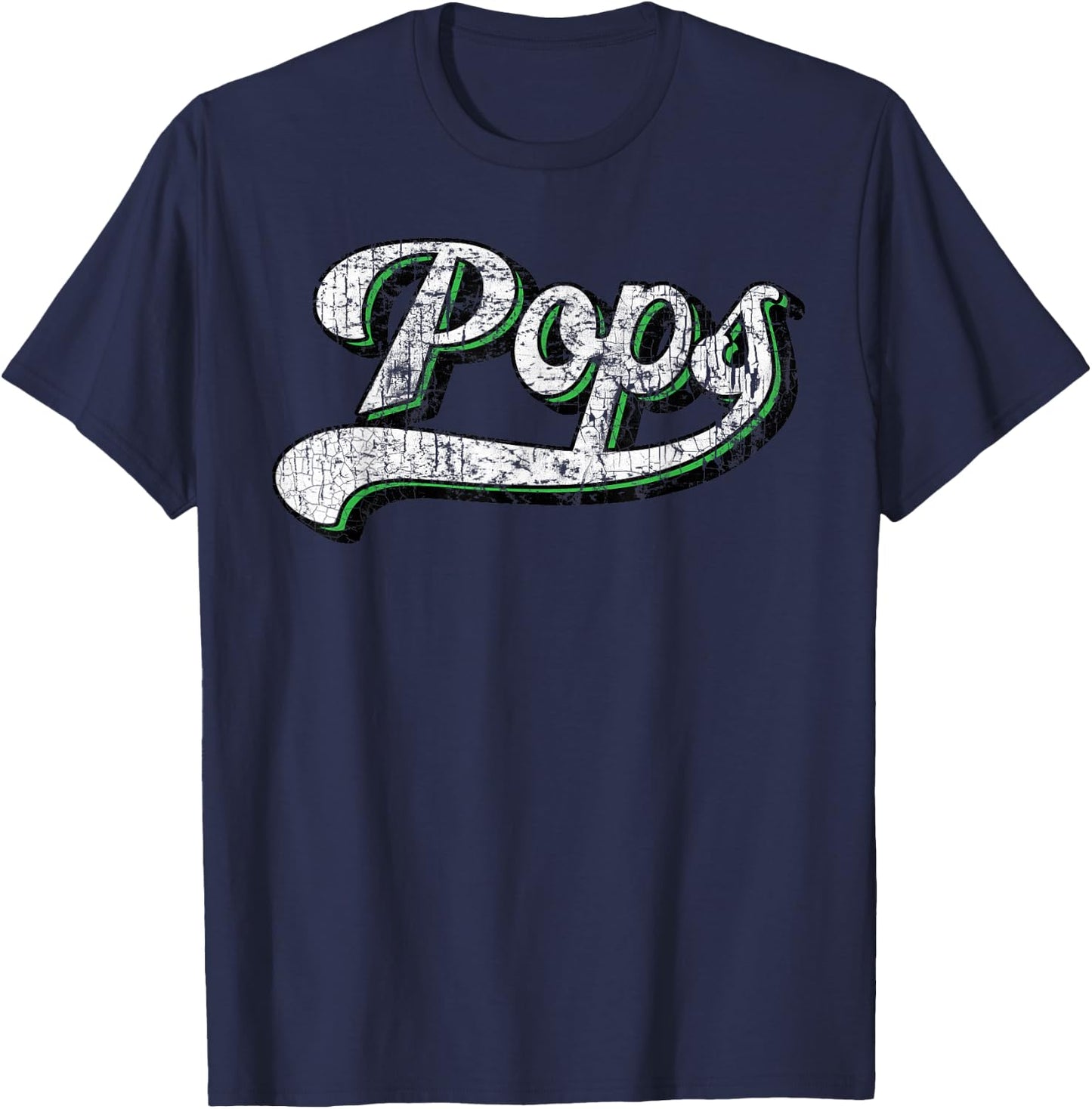 Vintage Father's Day Pops T-Shirt - T-Shirt | Navy