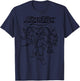 Star Fox Crew Outline Sketched Logo Graphic T-Shirt - T-Shirt | Navy