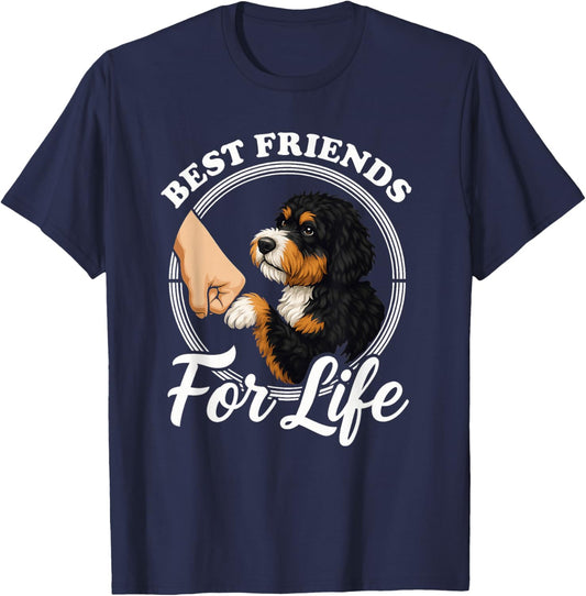 Bernedoodle Dog Lover Design Beautiful Bernedoodle T-Shirt - T-Shirt | Navy