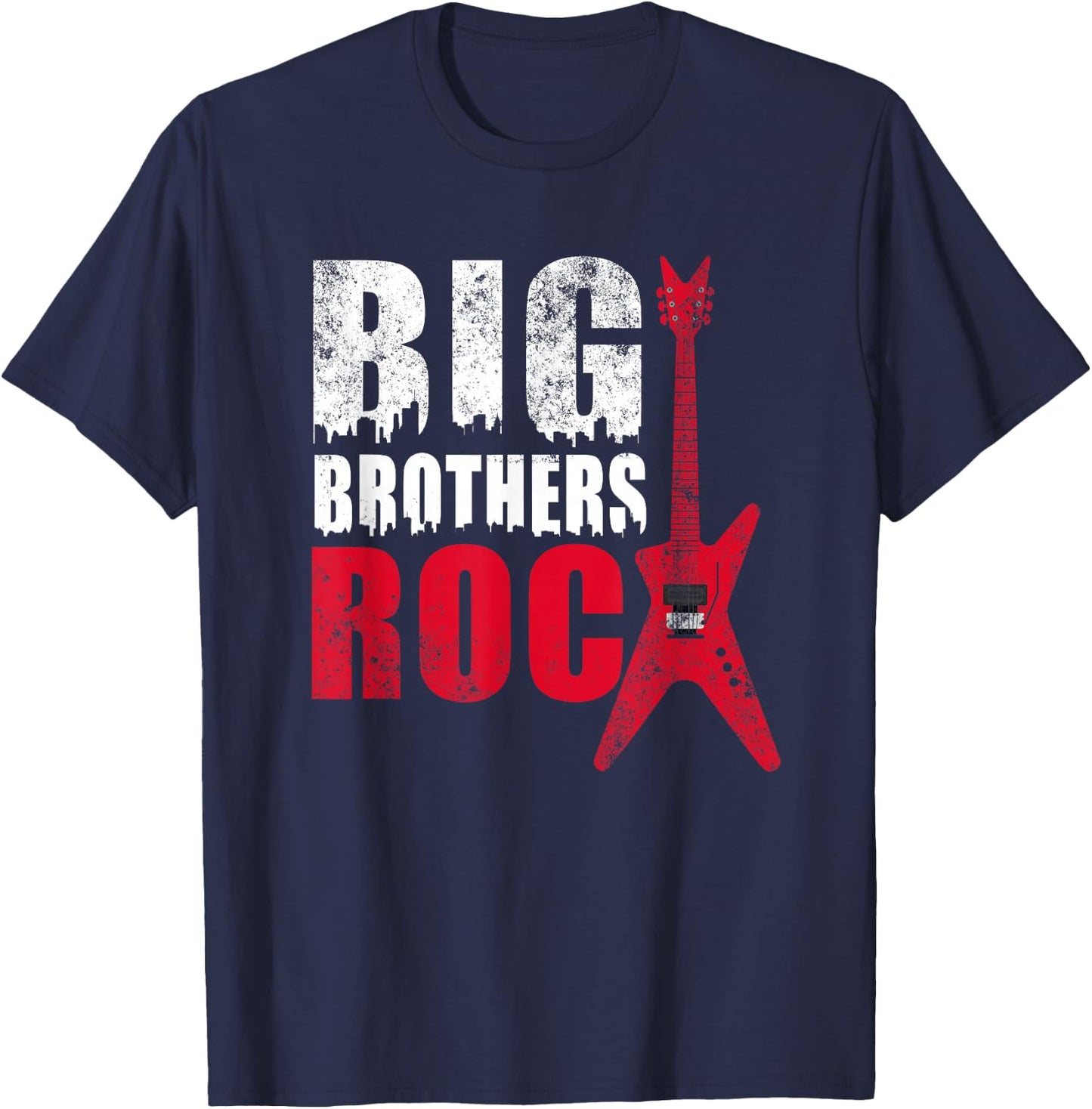 Big Brothers Rock Shirt - Toddler & Adult Big Brother Gift T-Shirt - T-Shirt | Navy