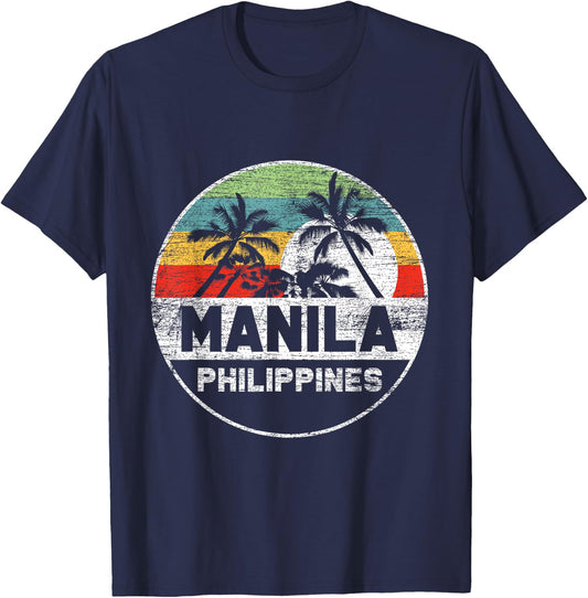 Manila Summer Philippines T-Shirt - T-Shirt | Navy