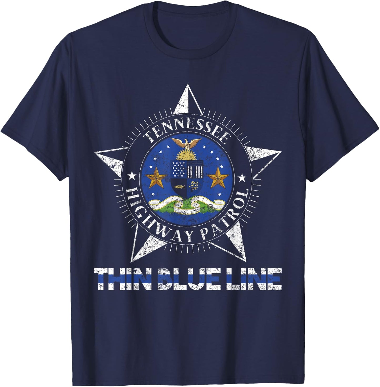 Tennessee Highway Patrol Shirt State Trooper Tennessee T-Shirt - T-Shirt | Navy