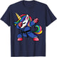 Dabbing Unicorn Brazilian Jiu Jitsu Mom , BJJ Women Girls Small T-Shirt - T-Shirt | Navy