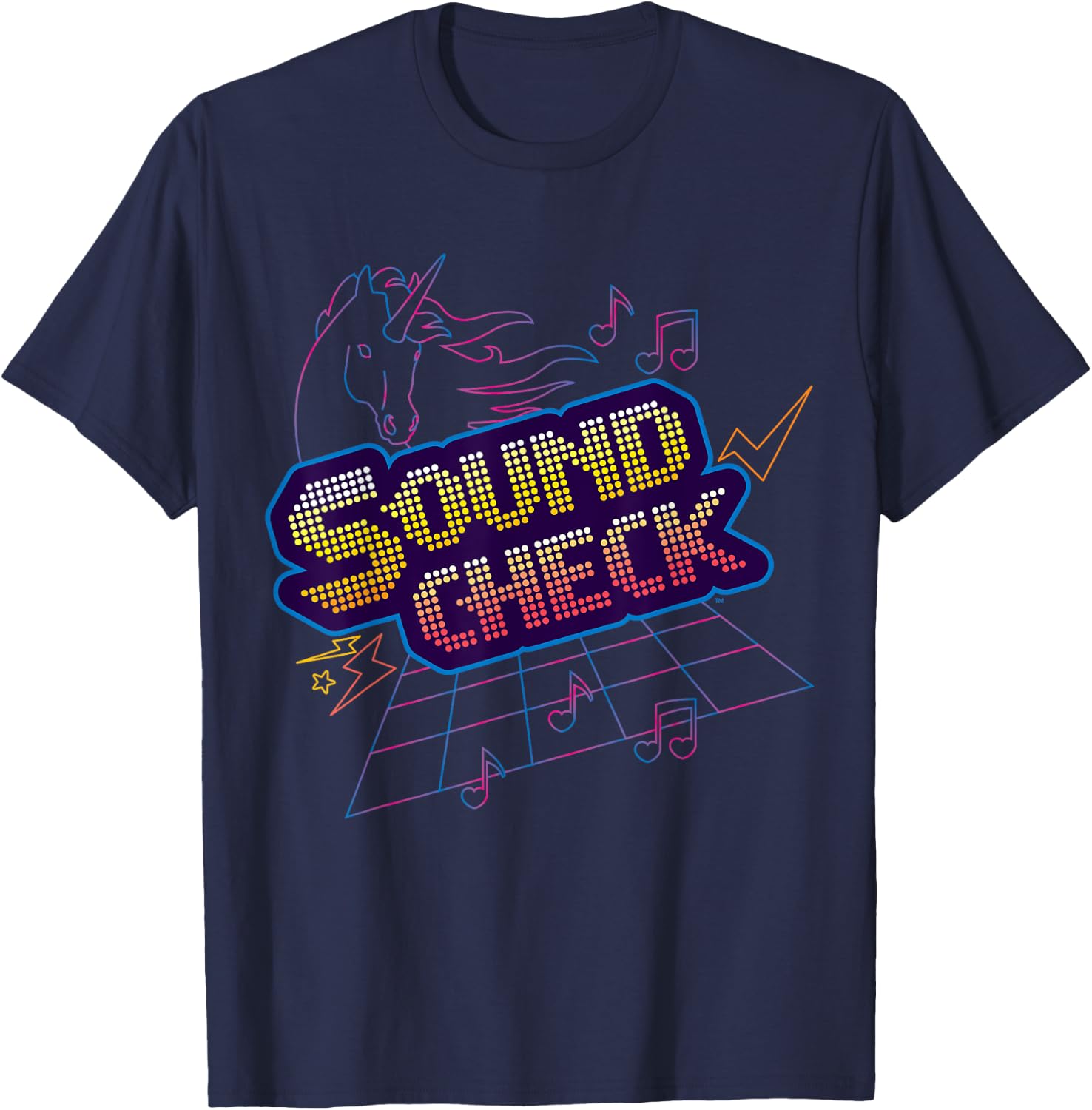 Odd Squad Soundcheck Band Unicorn Dance Floor Shirt T-Shirt - T-Shirt | Navy