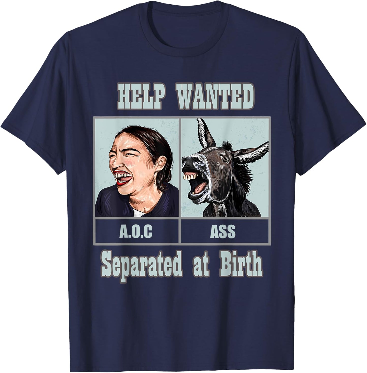 Funny No Snowflake Zone AOC donkey Republican Shirt T-Shirt - T-Shirt | Navy