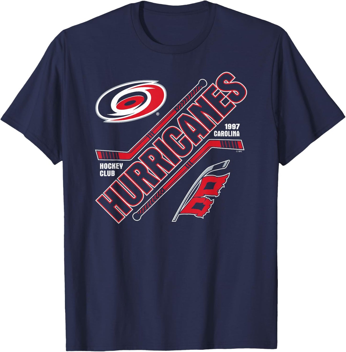 Carolina Hurricanes Force Black Officially Licensed T-Shirt - T-Shirt | Navy
