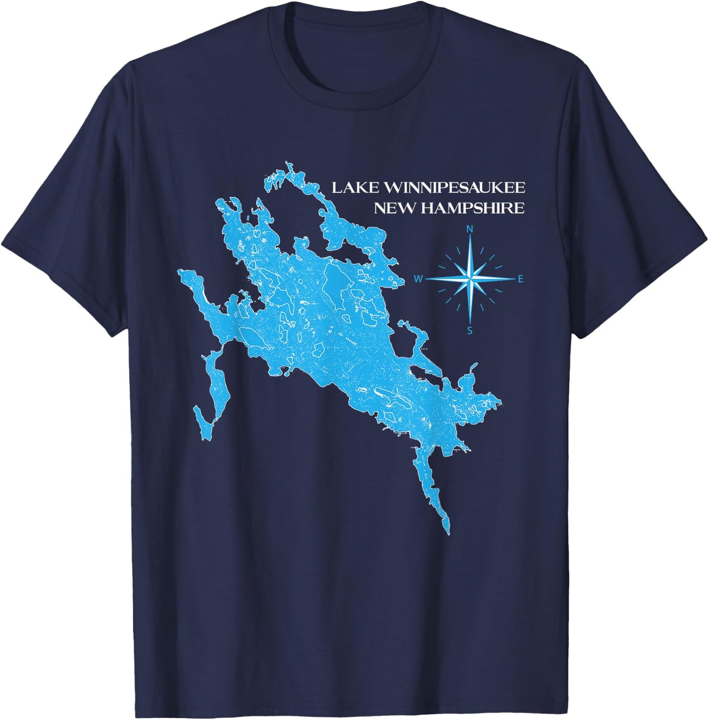 Lake Winnipesaukee New Hampshire T-Shirt - T-Shirt | Navy