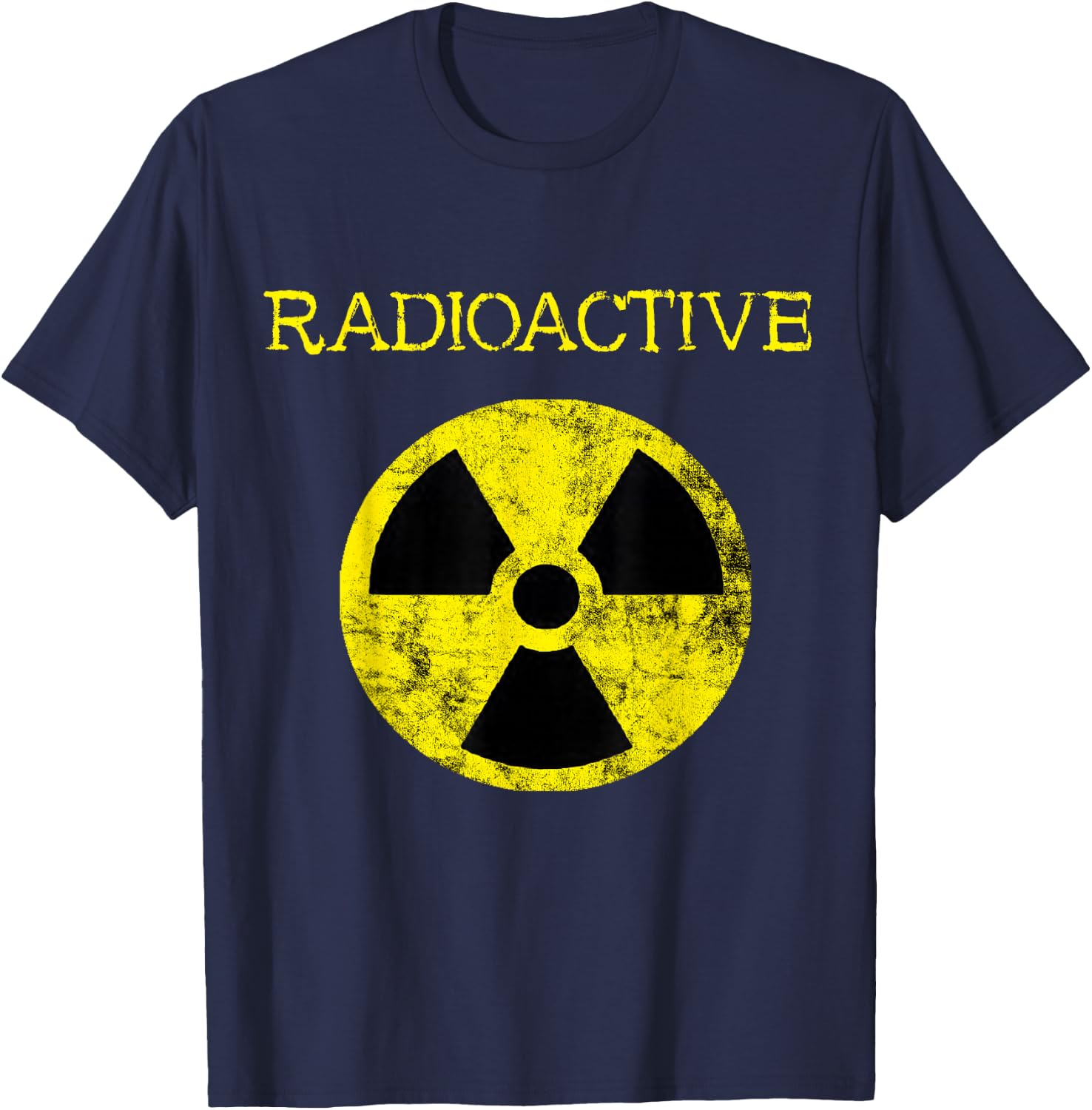 Radioactivity Symbol Nuclear Nuclear Power X-Ray Danger T-Shirt - T-Shirt | Navy