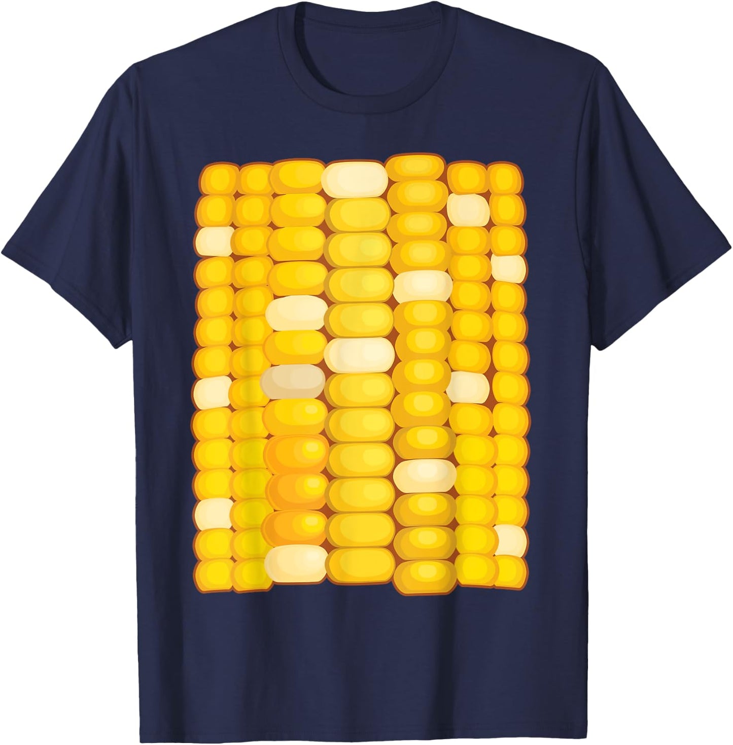 Corn Costume Halloween Shirt | Cool Food Dress-Up Gift T-Shirt - T-Shirt | Navy