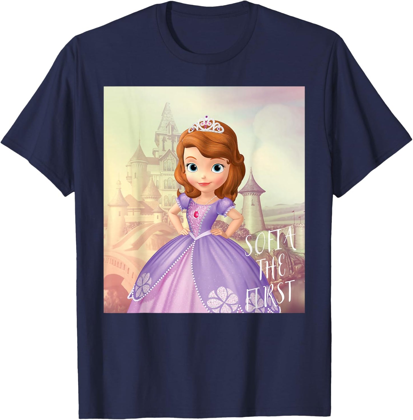Disney - Sofia the First Castle T-Shirt - T-Shirt | Navy