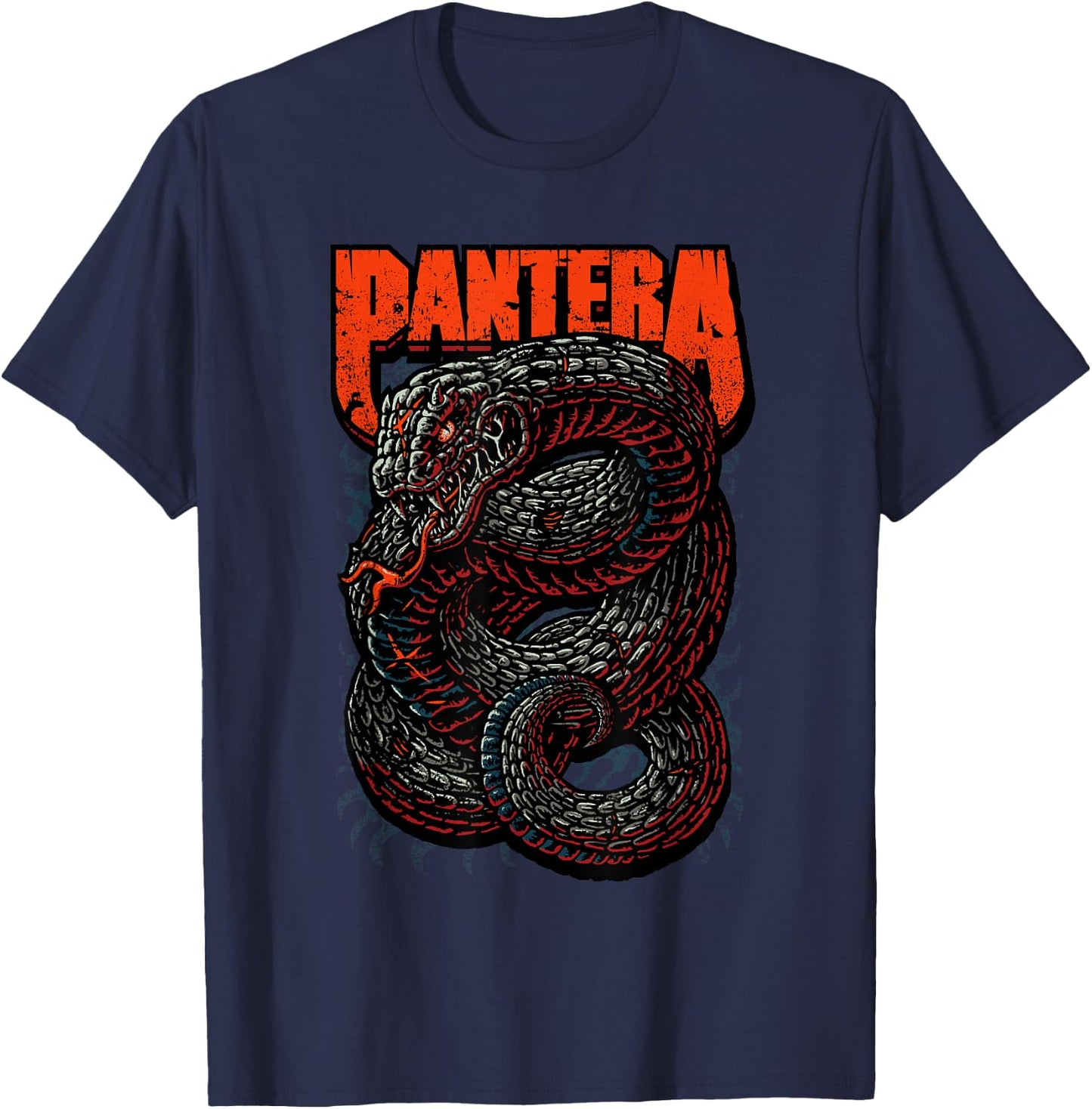 Pantera Venomous Official - Classic Fit, , Short Sleeve, Adult, Black T-Shirt - T-Shirt | Navy