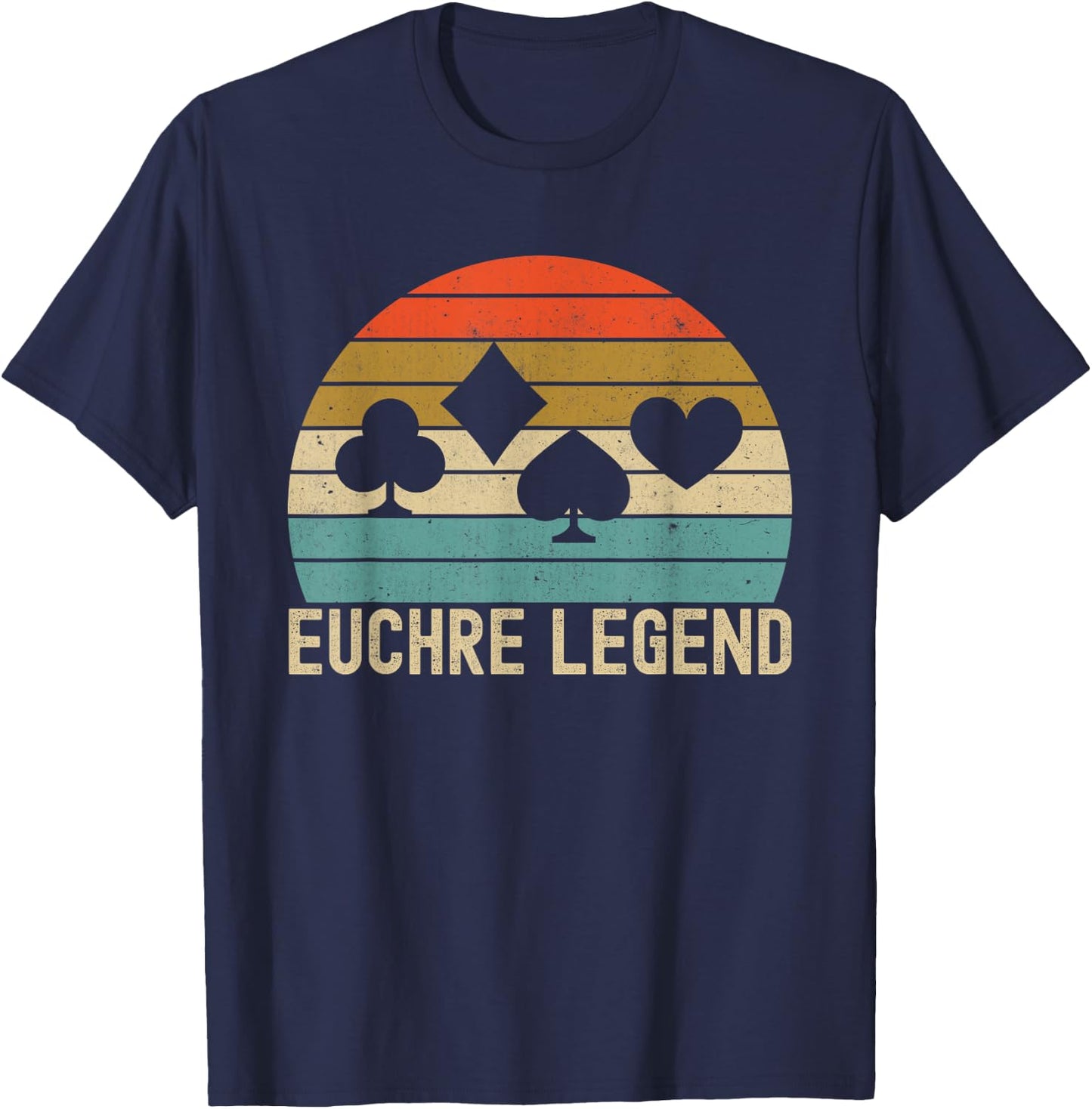 Euchre Legend Funny T-Shirt - T-Shirt | Navy